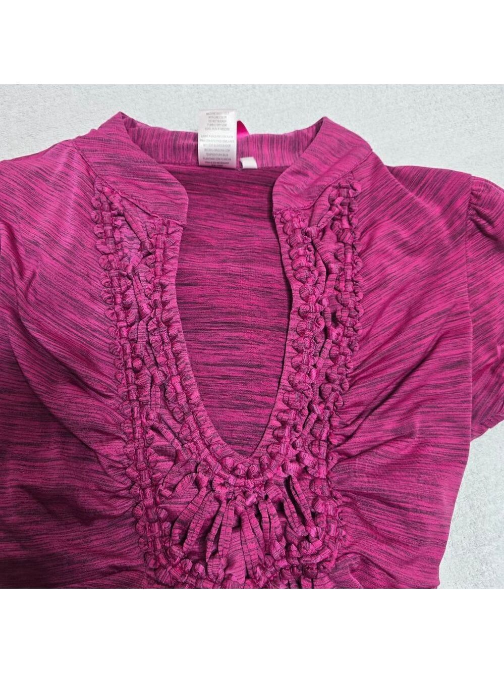 Women's Fuchsia Short Sleeve Tee M - Picture 7 of 7